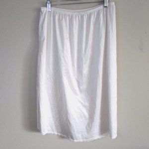 Vassarette  Half Slip White ~ Size XL